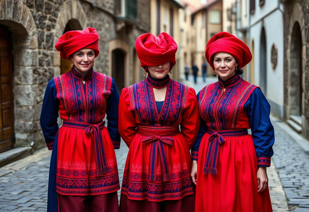 People in traditional Andorran clothing